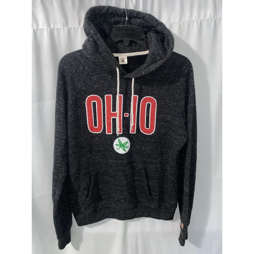 Homage Ohio State Buckeyes OH-IO Hoodie Hooded Sweatshirt Womens Medium